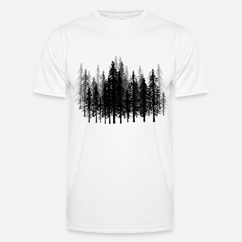 Forest Forests Forester Hunter Gift Idea Camping - Men's Functional T-Shirt - white