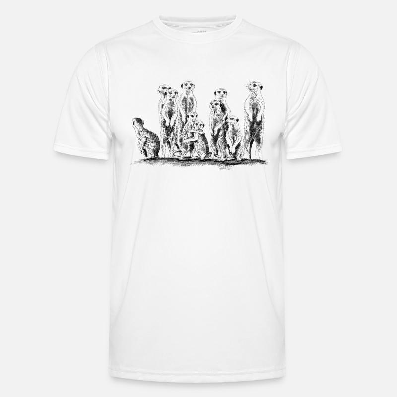 Erdmännchen Männer Funktions-T-Shirt