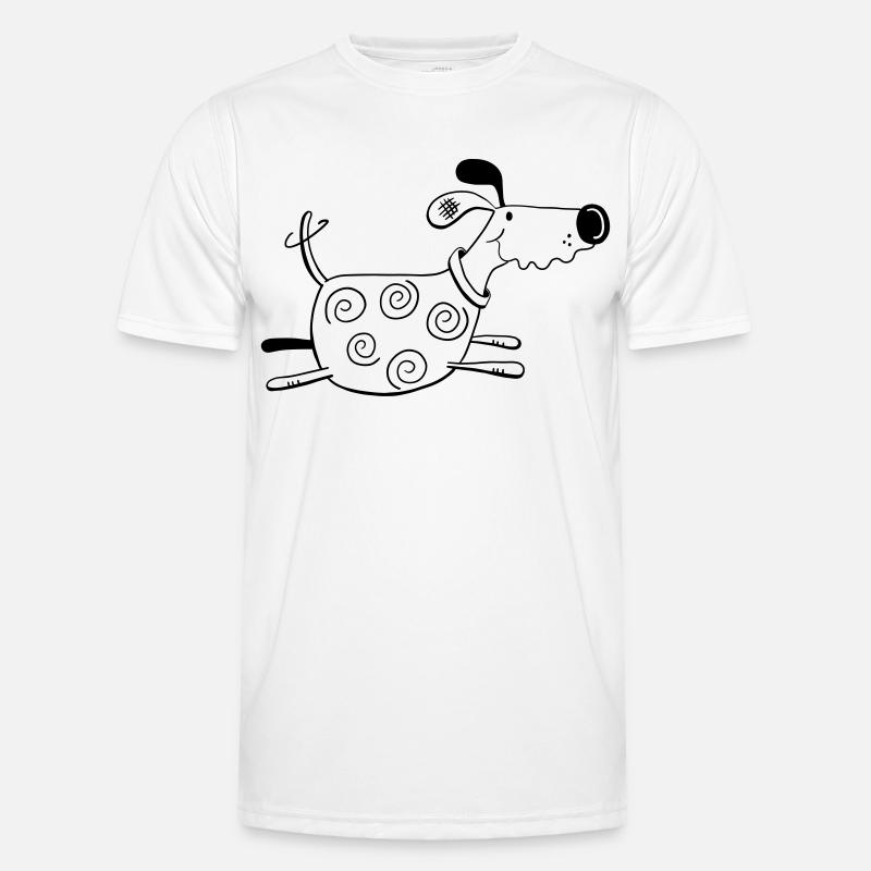 Drolliger Hund - Dog - Hunde - Comic Männer Funktions-T-Shirt