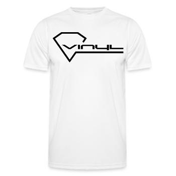 Vinyle - T-shirt sport Homme - blanc - Devant - AI Model Male 178 dark (178cm)