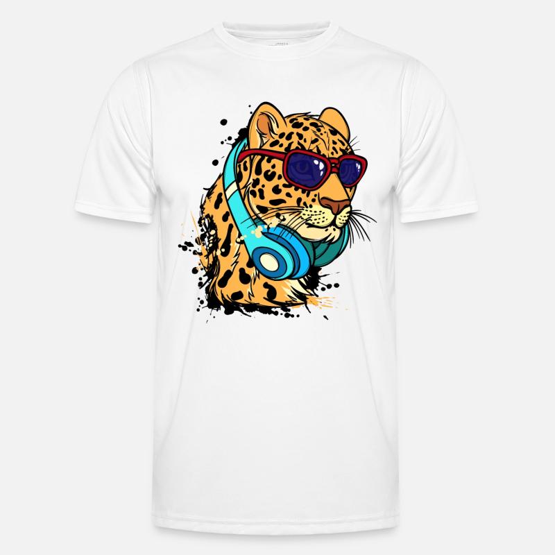 Cool Tier Headset Männer Funktions-T-Shirt