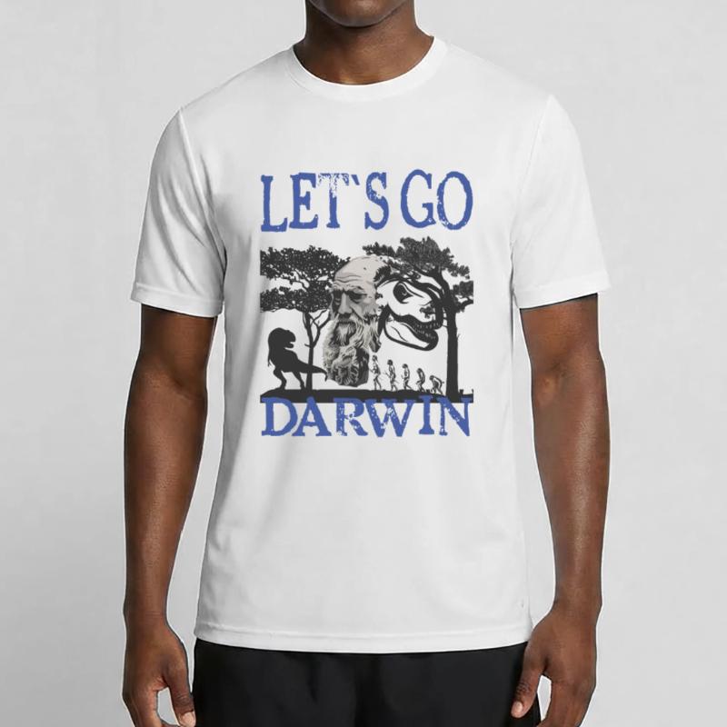 Charles Darwin Evolution textile Geschenkidee Männer Funktions-T-Shirt