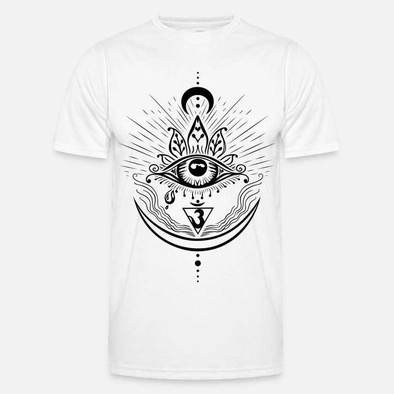 Third Eye Chakra Symbol Third Eye - Men's Functional T-Shirt - white