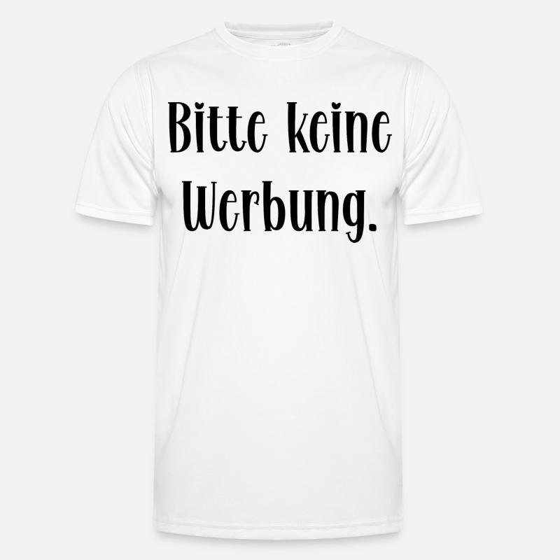 Bitte keine Werbung Männer Funktions-T-Shirt