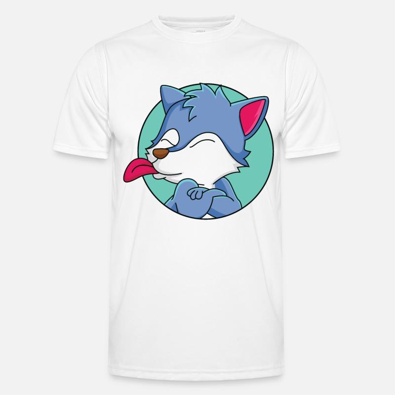 Frecher kleiner Wolf Männer Funktions-T-Shirt