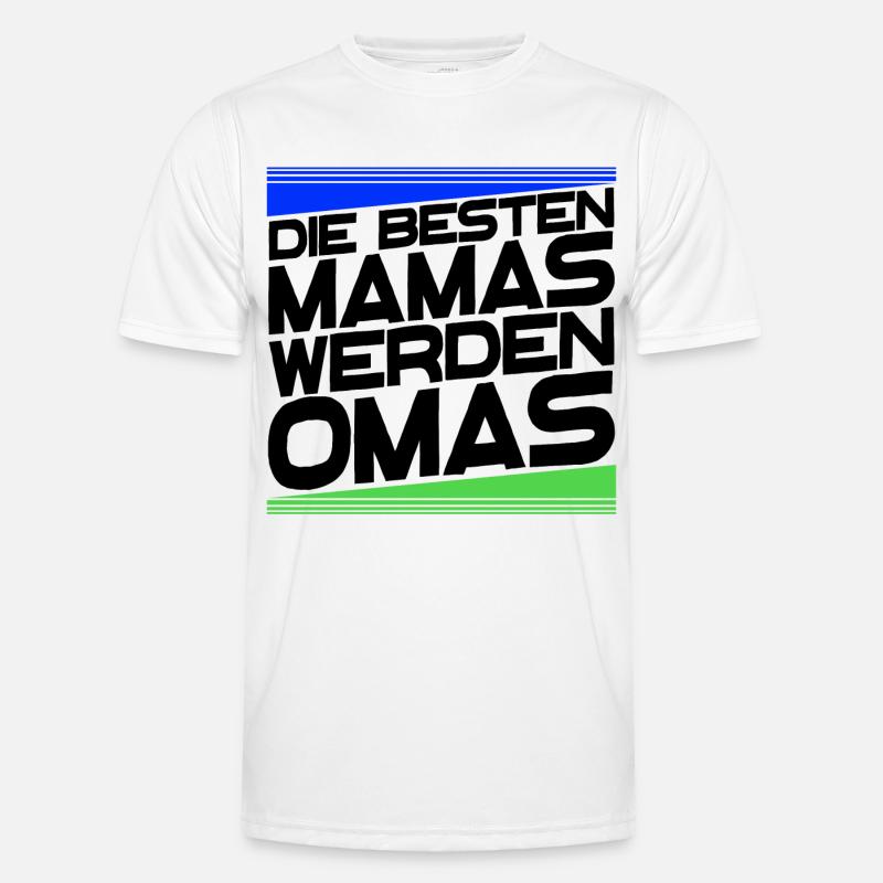 Gratulation Oma Statement Großmutter Alles Gute - Männer Funktions-T-Shirt - Weiß