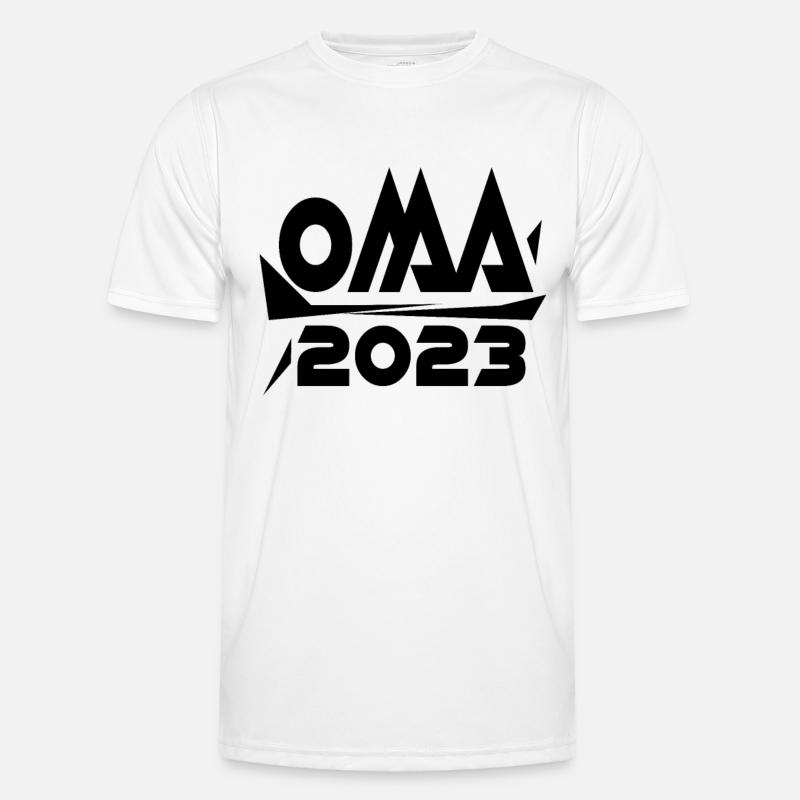 Großmutter 2023 - Oma Geschenk - Männer Funktions-T-Shirt - Weiß