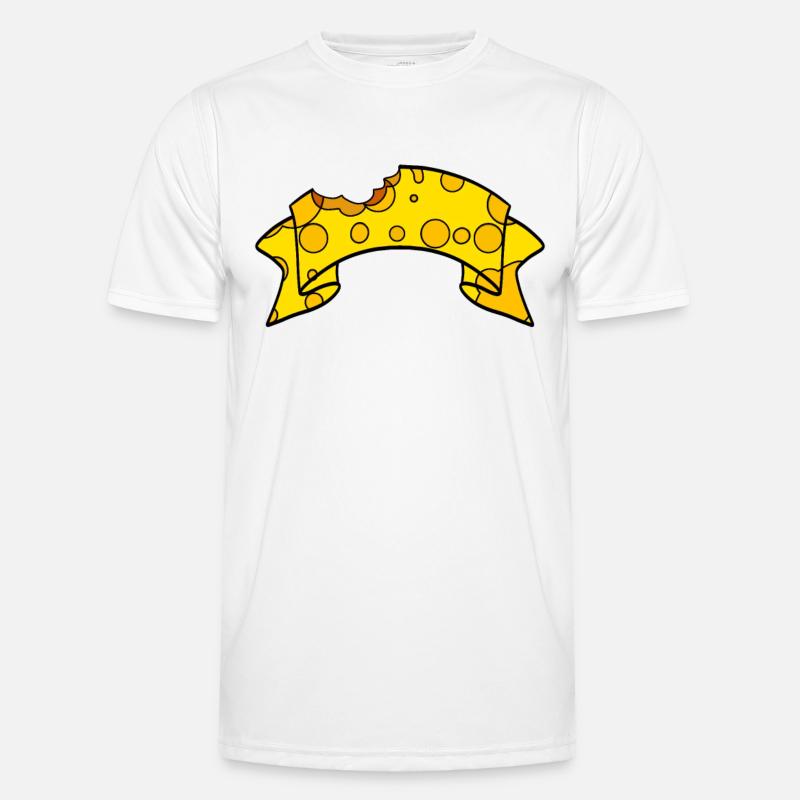 Cheese banners - Men's Functional T-Shirt - white