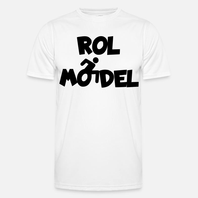 Jeder Rollstuhlfahrer ist ein Vorbild # - Männer Funktions-T-Shirt - Weiß