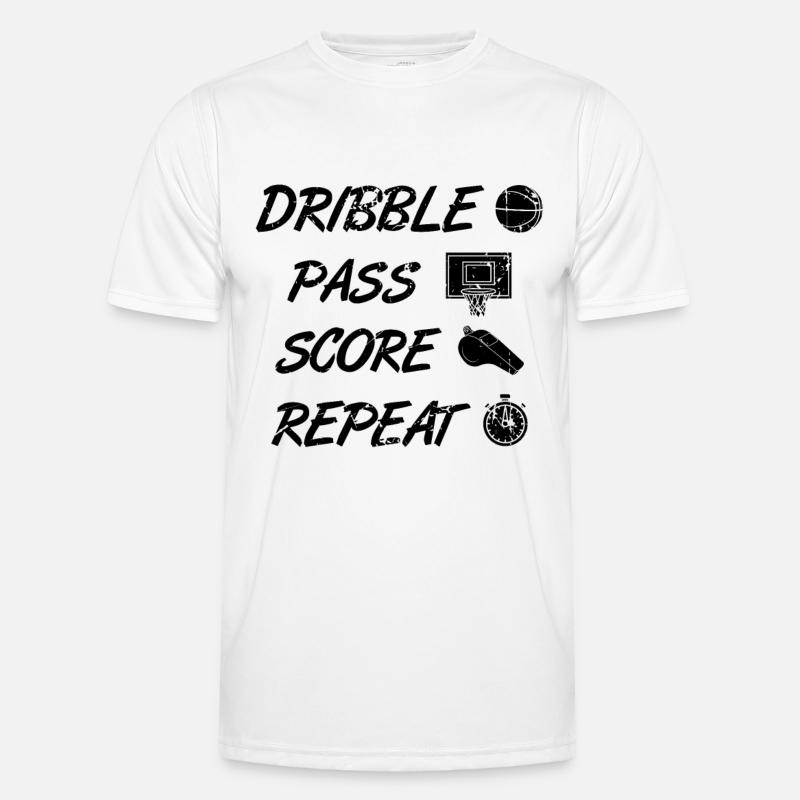 Dribbling Passing Points Repeating Men's Functional T-Shirt