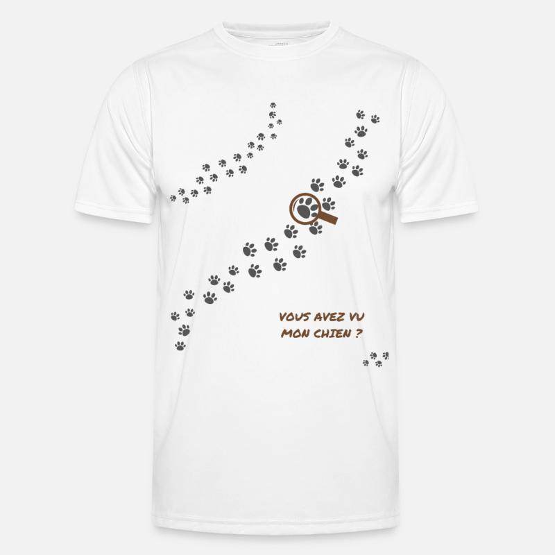 Vous avez vu mon chien ? humour chien Version 2 T-shirt sport Homme