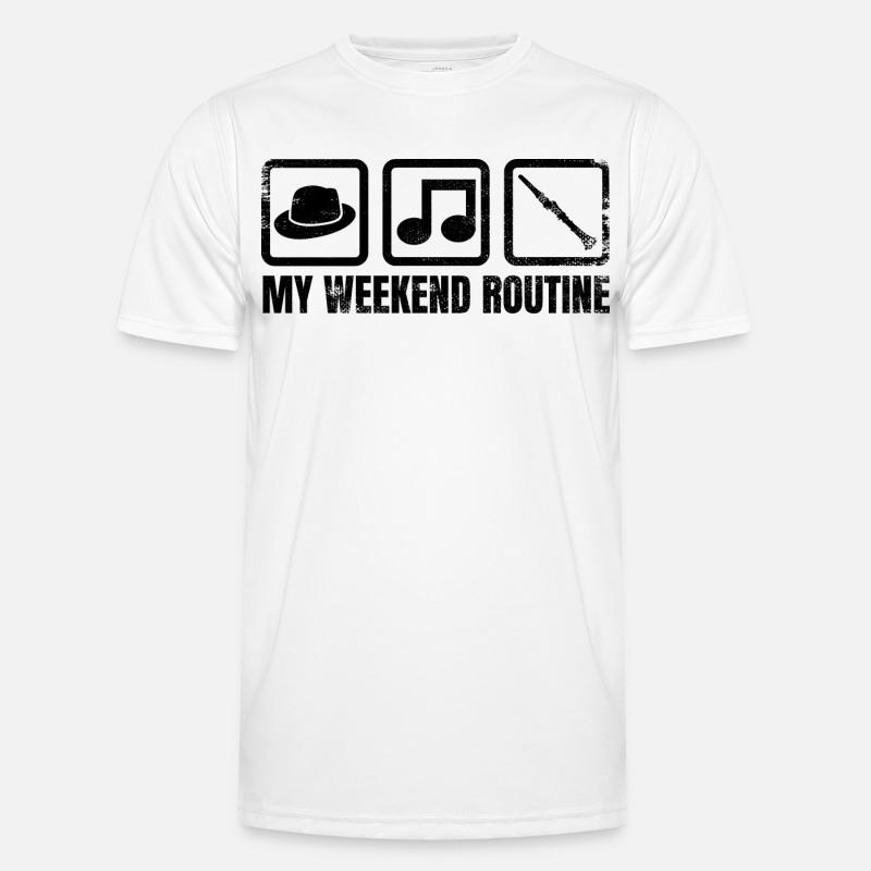 My weekend routine - Men's Functional T-Shirt - white
