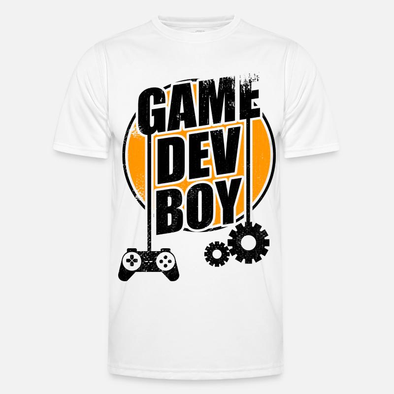 Game Dev Junge - Männer Funktions-T-Shirt - Weiß