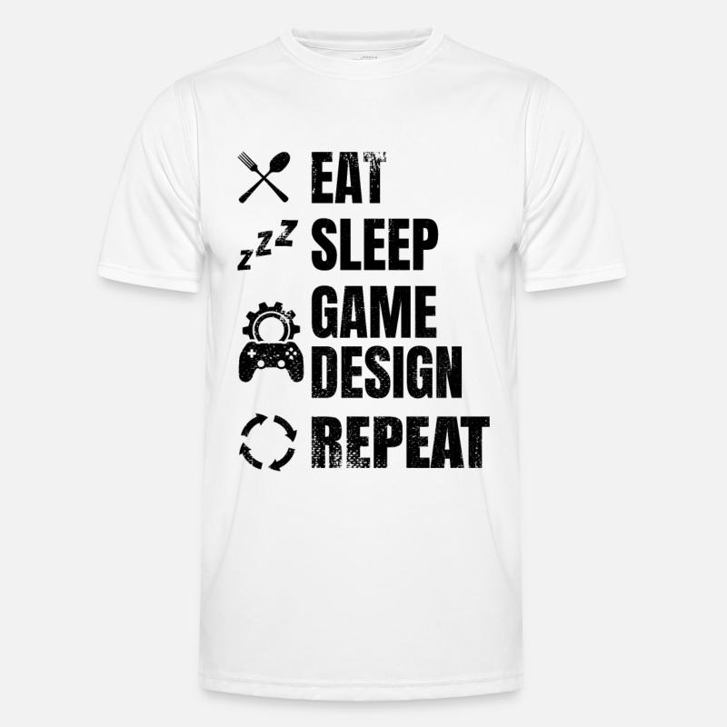 Eat Sleep Game Development Men's Functional T-Shirt