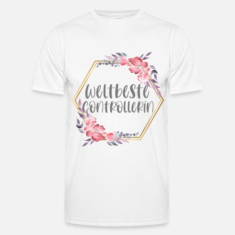Controllerin Controlling Beruf Geschenk - Männer Funktions-T-Shirt - Weiß