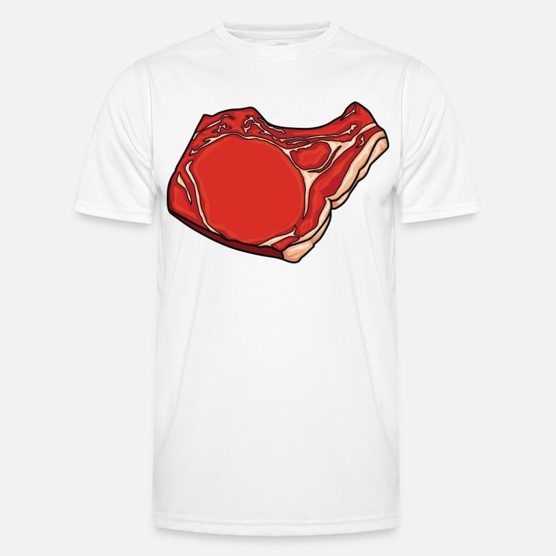 Dessin de steak T-shirt sport Homme