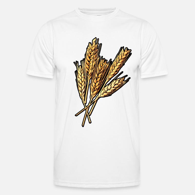 5 wheat ears Men's Functional T-Shirt