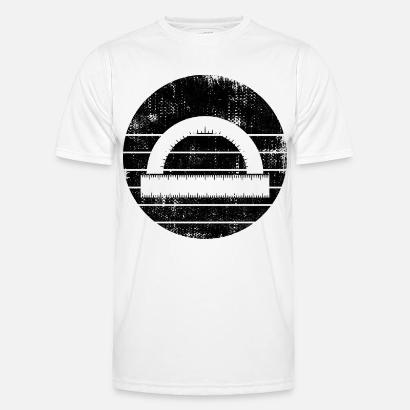 Protractor Ruler Men's Functional T-Shirt