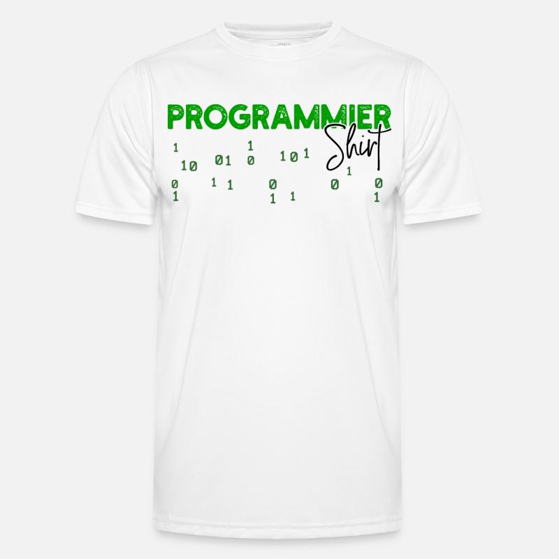 Programmeur Développeur Code Statement Scripting - T-shirt sport Homme - blanc