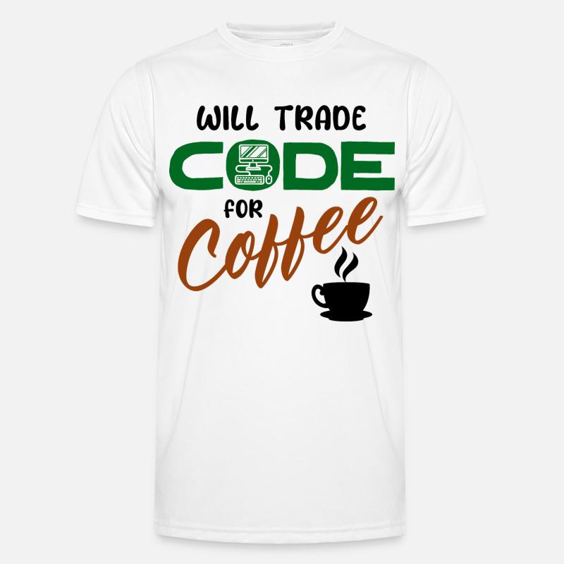 Développeur de déclaration de code Computerfreak Informatik T-shirt sport Homme