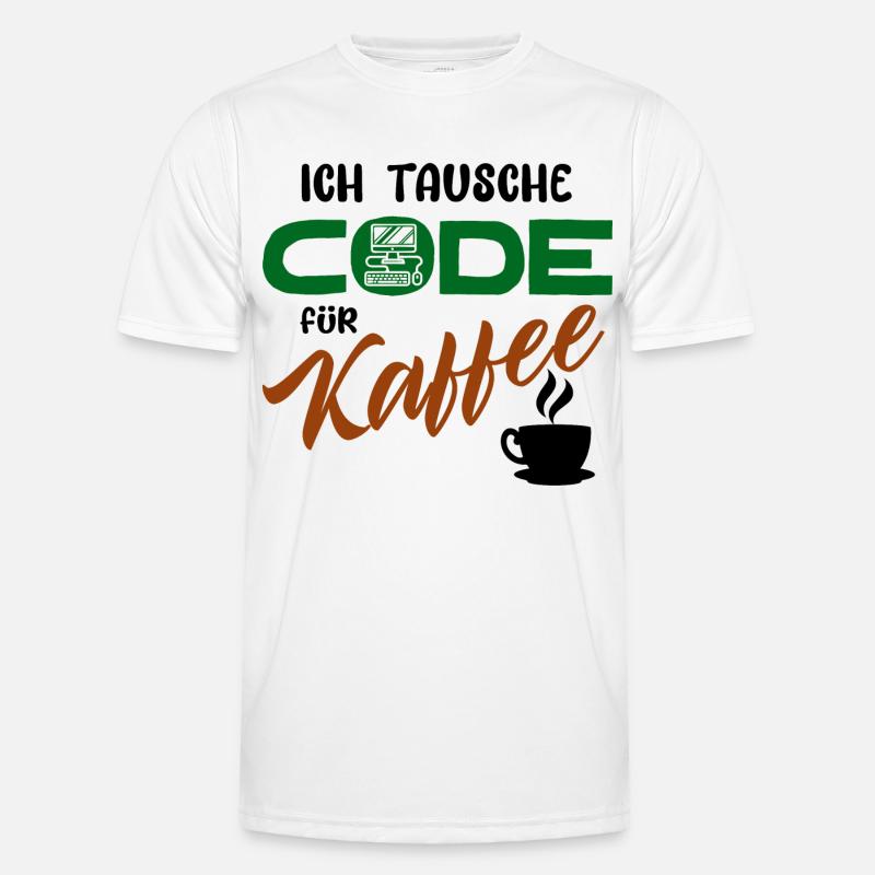 Programmierer Softwareentwickler Developer Code - Männer Funktions-T-Shirt - Weiß