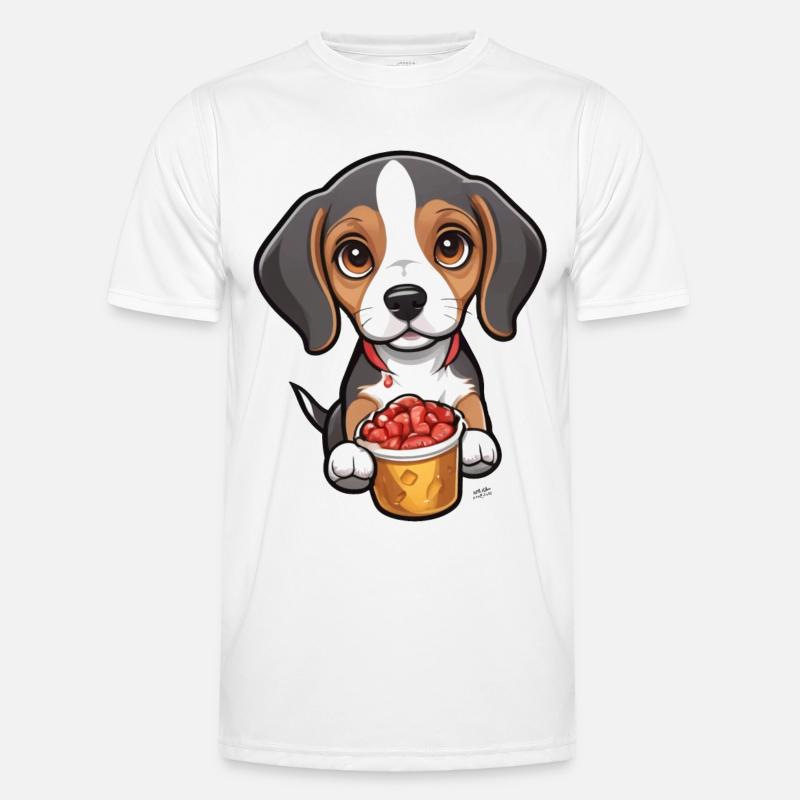 Tiny Beagle Pup Men's Functional T-Shirt