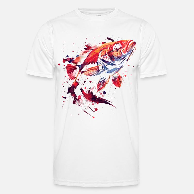 Fisch Männer Funktions-T-Shirt