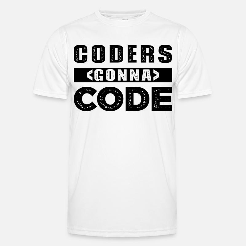 Coders Gonna Code Männer Funktions-T-Shirt
