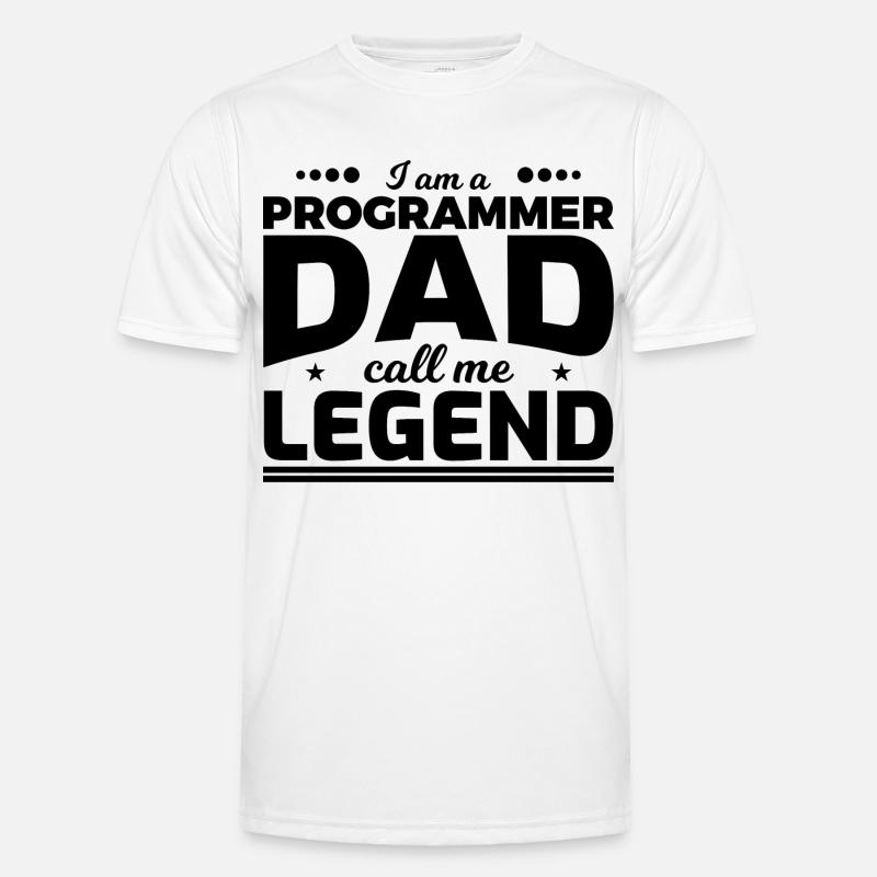 Le père programmeur m’appelle légende T-shirt sport Homme