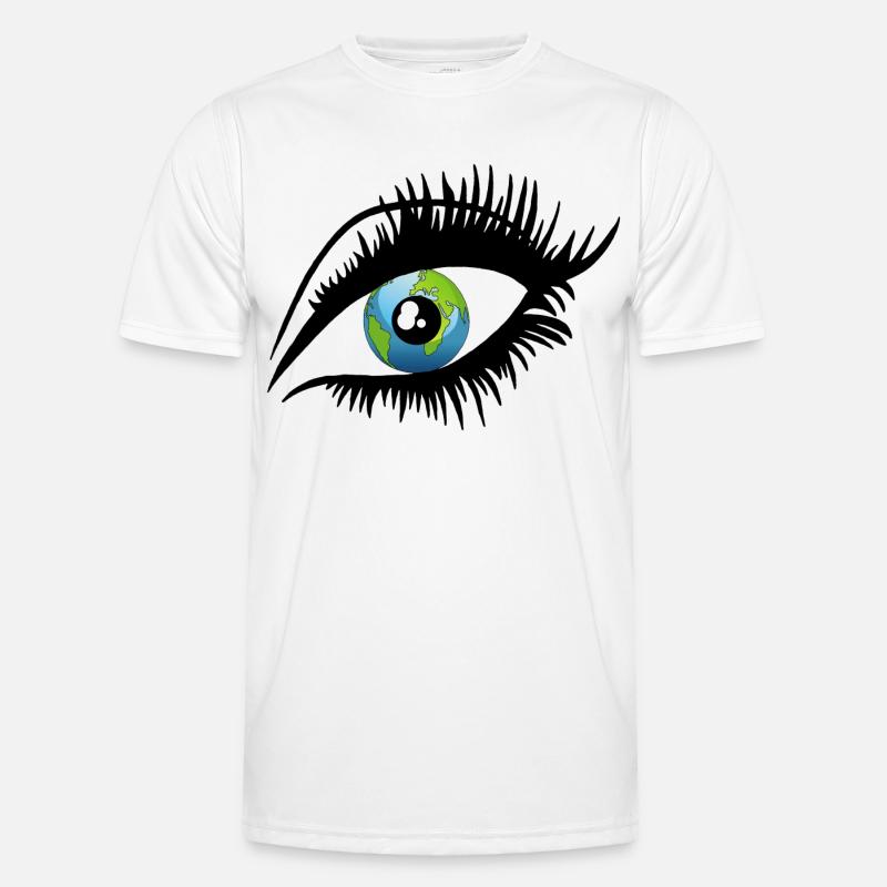 Ein weiterer Blick auf die Welt - Männer Funktions-T-Shirt - Weiß