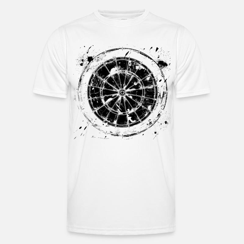 Dartboard Drawing Men's Functional T-Shirt