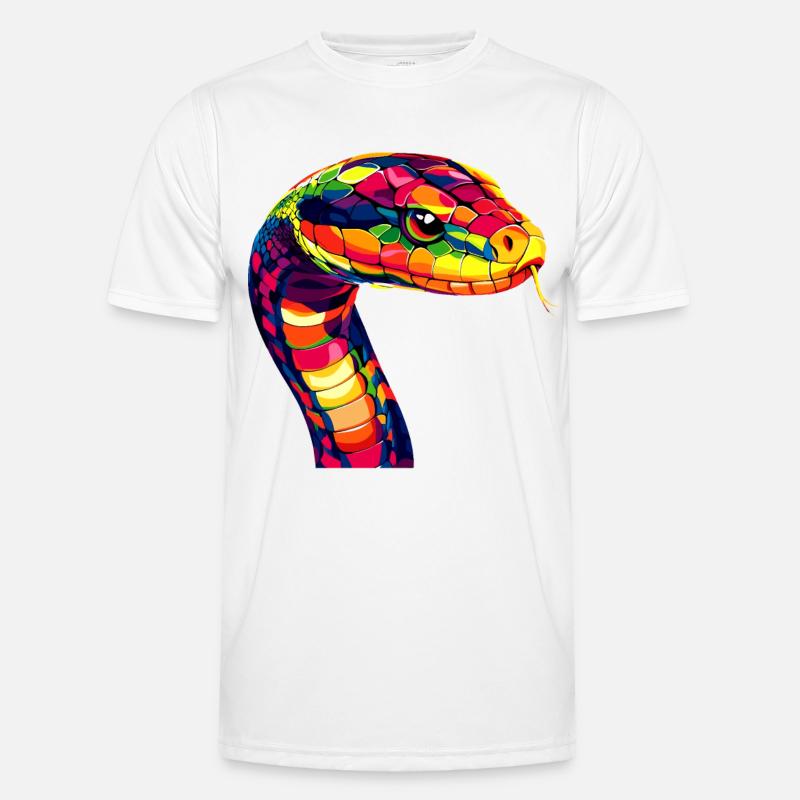 Snake Python Cobra Mamba Rattlesnake Snake Men's Functional T-Shirt