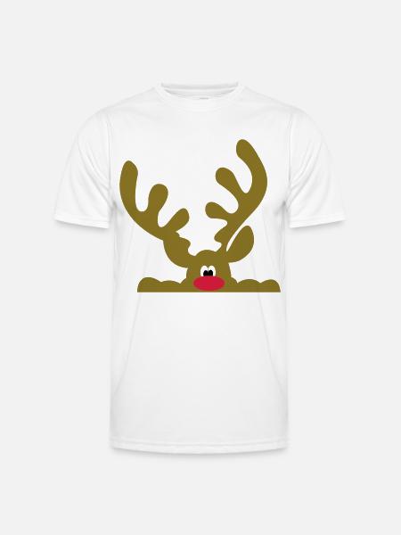 Cadeaux amusants pour Noël - T-shirt sport Homme - blanc
