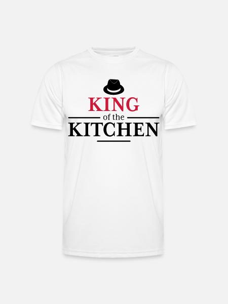 Men's Cooking Apron - Men's Functional T-Shirt - white