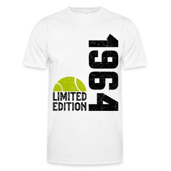 60th Anniversary 1964 Limited Edition Tennis - Men's Functional T-Shirt - white - Front - AI Model Male 178 dark (178cm)
