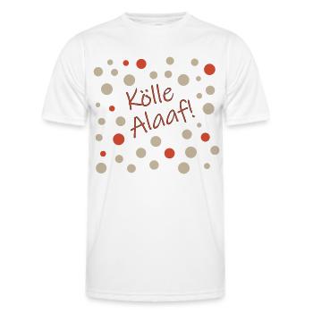 Kölle Alaaf - Männer Funktions-T-Shirt - Weiß - Vorne - AI Model Male 178 dark (178cm)