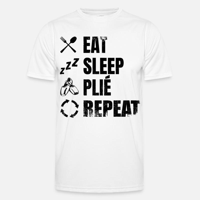 Manger dormir Plié Répéter T-shirt sport Homme