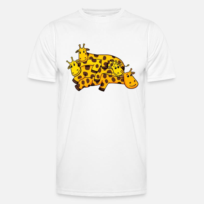 Giraffe Giraffes - Men's Functional T-Shirt - white