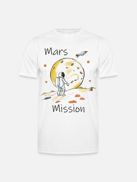 Mars Mission - Men's Functional T-Shirt - white