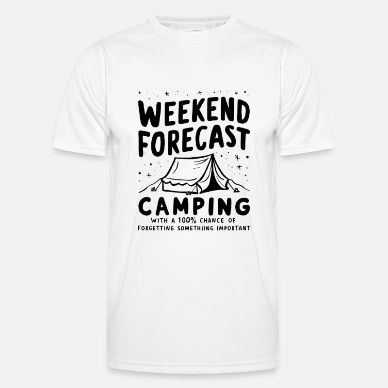Weekend Camping Forecast Men's Functional T-Shirt