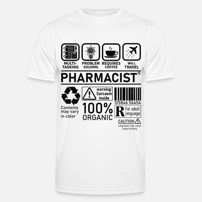 Pharmacist multi tasking problem solving - Männer Funktions-T-Shirt - Weiß