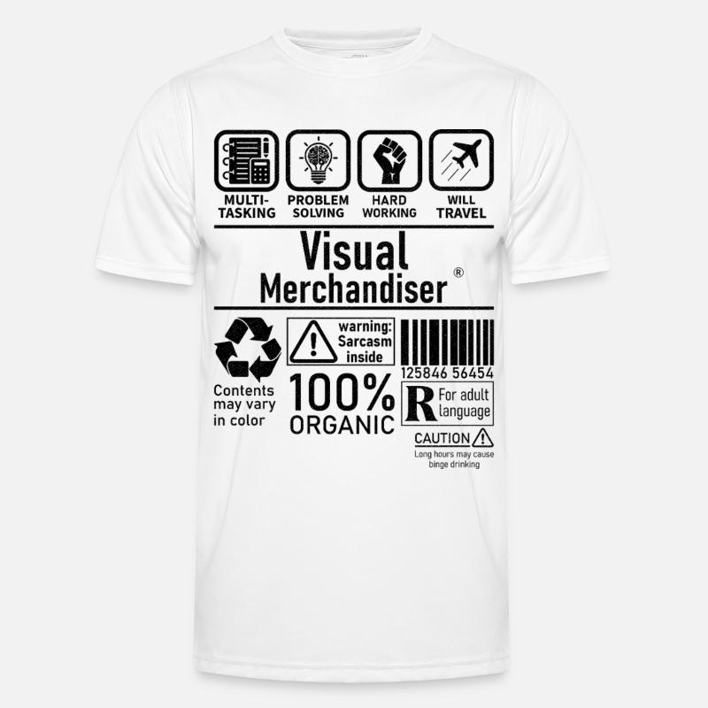 Visual Merchandiser multi tasking problem solving Männer Funktions-T-Shirt