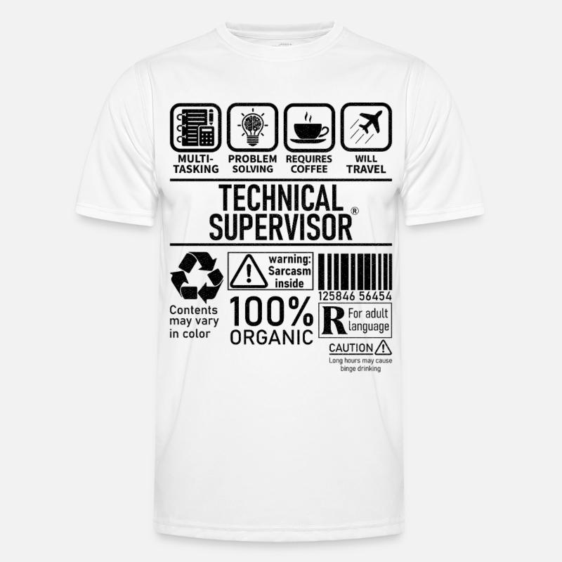 Technical Supervisor multi tasking problem solving Männer Funktions-T-Shirt