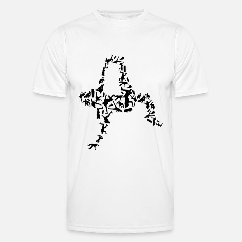 Breakdancer Männer Funktions-T-Shirt