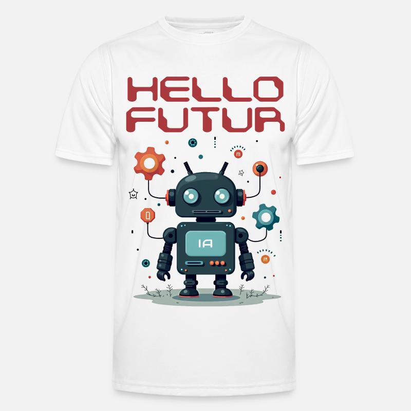 Hello Future Character by Helfspawn Men's Functional T-Shirt