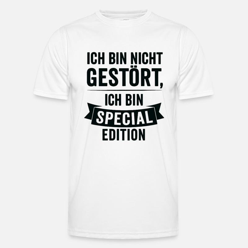 Ich bin Special Edition - Männer Funktions-T-Shirt - Weiß