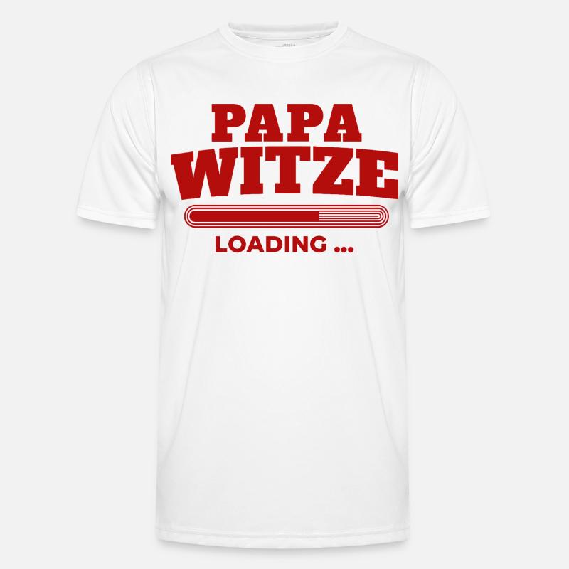 PapaWitze Loading Bar Männer Funktions-T-Shirt