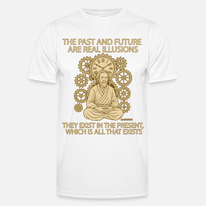 Alan Watts Present Time Quote Tee Men's Functional T-Shirt