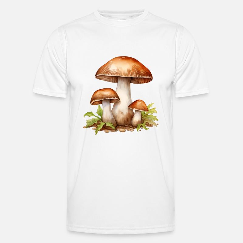 Pendule de la forêt de champignons T-shirt sport Homme