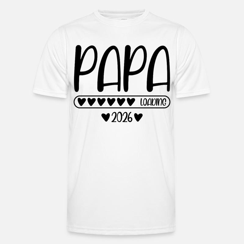 Papa 2026 loading Männer Funktions-T-Shirt